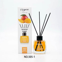 Diffuseur de parfum d'ambiance Veyes transfrontalier sans flamme en rotin et verre, parfum de fruits aux huiles essentielles, pour une utilisation intérieure de 15 à 30 jours