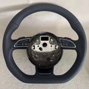 Volant de direction de style nouveau pour <span class=keywords><strong>Audi</strong></span> R8 TT <span class=keywords><strong>RS</strong></span> RS3 4 5 <span class=keywords><strong>6</strong></span> 7 A4 A6 Q3 Q5, volant en cuir et fibre de carbone personnalisé - Product Image 4