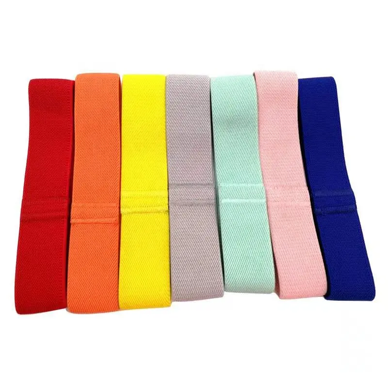 Factory direct elastic double layer lunch box strap Polyester high stretch webbing for travel