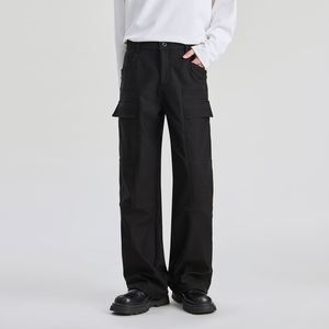 Pantalon cargo décontracté pour homme, automne/hiver 2024, tissu doux composite, coupe ample, taille élastique - Product Image 2