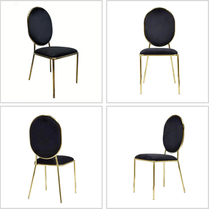 Sillas de comedor de Metal con respaldo arqueado moderno para cocina, mesa de Bar, esencial para restaurante, banquete, Hotel, boda, fiesta, sala de estar - Product Image 6