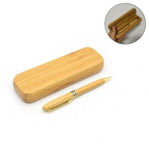High Quality Luxury Gift Bamboo <b>Pen</b> <b>Box</b> Set Wood Ballpoint <b>Pen</b> With LOGO - Product Image 1