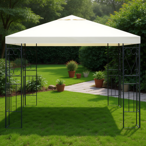 Gazebo para Patio de 10 x 10 pies, con Techo Impermeable, Estructura de Acero, Muebles de Exterior, Diseño Elegante, Refugio para Jardín - Product Image 3