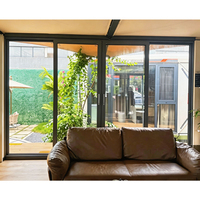 Ventana de Vidrio Templado Personalizada Mingjing-002 para el Hogar, Ventanas Abatibles con Marco de Aluminio