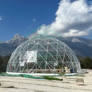 2023 New Product Geodesic Dome Tent for Outdoor Activity Live Show Commercial Trade Event Exhibition Greenhouse Dome Tenda