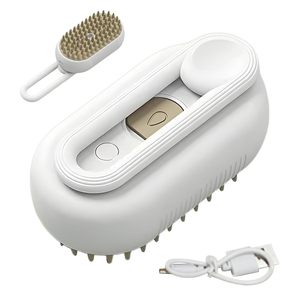 Nouvelle brosse vapeur pour chien et chat 3 en 1, portable, pour enlever les poils d'animaux, brosse à vapeur électrique pour poils de chat - Product Image 1