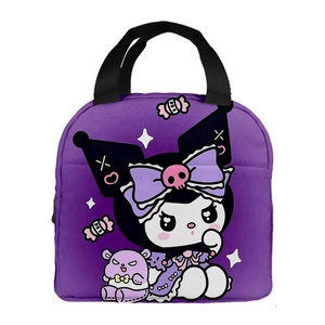 Bolsa de Almuerzo Infantil con Diseño de Kuromi, de Gran Capacidad, Aislada, sin Cierre, de Tela <span class=keywords><strong>Oxford</strong></span>, Tipo Bento - Product Image 1