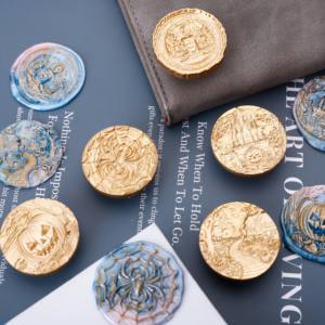 Timbro per Sigillo in Cera Standard Halloween 35mm in Ottone Resistente per Inviti di Nozze Biglietti d'Auguri Ufficio/Regalo - Product Image 2