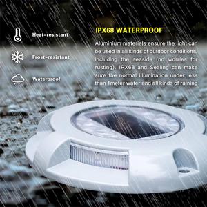 Solar LED Deck Driveway Aluminium Dock Light Outdoor Walkway Runway Stair Lamp for Road Application Solar Steps Lights IP68 - Product Image 3