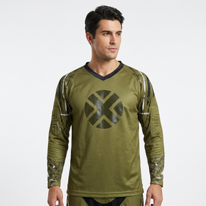 Camiseta Acolchada de Portero para Entrenamiento de Fútbol, Manga Larga, Protección, Secado Rápido, Personalizable para Equipos - Product Image 1