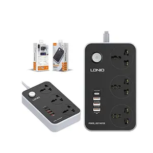 LDNIO 20W PD USB Charger Extension Cord AC Outlet Switch Plug Socket Universal Power Strip