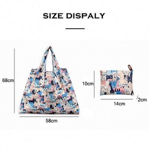 Bolsa de Compras Plegable de Poliéster Ecológica PAXDUN, Bolsa Reutilizable Expandible - Product Image 2