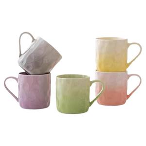 Mug en céramique minimaliste à motif marbré dégradé 12 oz, cadeau de bureau, tasse unisexe pour couple, pour un usage quotidien - Product Image 2