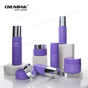 Pot en verre violet personnalisé avec logo, mignon, <span class=keywords><strong>pour</strong></span> crème visage et contour des yeux, sérum, flacons de luxe, ensemble d'emballage <span class=keywords><strong>pour</strong></span> <span class=keywords><strong>huiles</strong></span> cosmétiques 10-100ml, bouchon à vis - Product Image 3