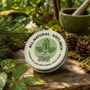 Baume apaisant anti-démangeaisons à base de plantain et de jewelweed, crème de soulagement pour les piqûres d'insectes et les éruptions cutanées en extérieur - Product Image 1