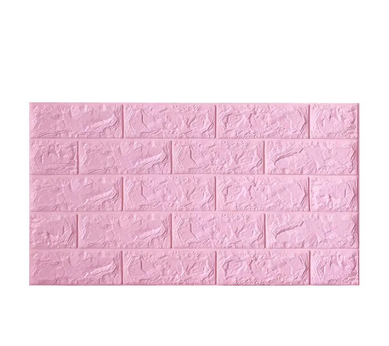 Newest modern PE Foam 3D Wallpaper DIY Different color brick design mural Wall Decor Brick Wall panel