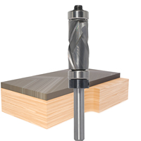 Fraise à rainurer à compression ultra-performante pour le travail du bois, avec porte-fraises en carbure, modèle en spirale, tige de 1/4 pouce, OEM/ODM