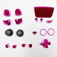 Ensemble de boutons complets pour contrôleur PS5, Kit de réparation de bouton de remplacement de placage de poignée, ensemble de boutons de galvanoplastie