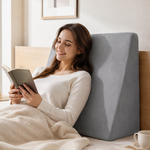 Oreiller de lit compensé en mousse à mémoire de forme 45D, 100 % polyester, surélevé, anti-reflux acide et anti-ronflement, personnalisé OEM <span class=keywords><strong>pour</strong></span> le sommeil - Product Image 1