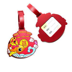 Пользовательская Милая 3D мягкая резиновая бирка ПВХ багажная бирка для путешествий для продвижения подарка ПВХ резиновая багажная бирка для путешествий - Product Image 3