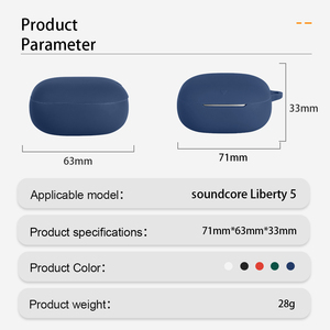 Coque d'écouteurs sans fil Anker Soundcore Liberty 5 TWS Coque de protection en silicone pour <span class=keywords><strong>AirPods</strong></span> Pro Cover Housses pour écouteurs - Product Image 2