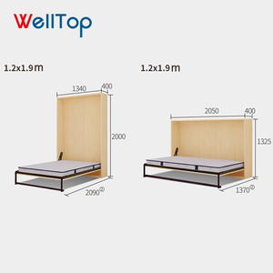 Phần Cứng Kim Loại Đơn/Đôi Kéo Ra Murphy Tường Gắn Dọc Gấp Giường VT-14.023 - Product Image 3