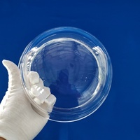 Cloche en verre de quartz transparent sur mesure, directement de l'usine, avec services de cintrage, découpe et soudure