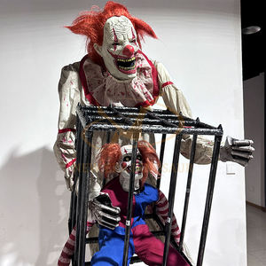 Joker Animado Oscilante, Accesorio de Halloween, Jaula Luminosa Eléctrica Grande, Decoración de Terror para Festival de Fantasmas - Product Image 5