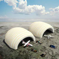 Abri de stockage portable, durable, imperméable, gonflable, sur mesure, de grande taille, hangar pour avions, arche, tunnel, tente avec installation facile