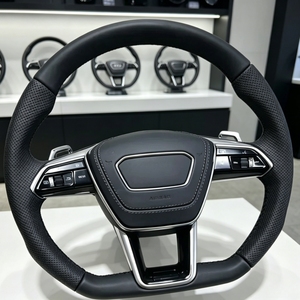 Volante de Cuero Perforado con Fibra de Carbono para Audi A3 A4 A5 A6 A8 R8 TT Q3 Q5 Q7 Q8 B9, Suministro de Fábrica - Product Image 1
