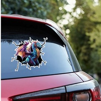 Autocollants Muraux 3D Dragon Volant – Pack d'Autocollants Réalistes en Vinyle pour Pare-chocs et Vitres de Voiture