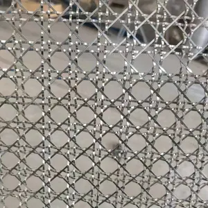 Gold Color Decorative Metal Wire Mesh Metal Chain Link Mesh Curtain