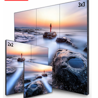 Écran mural vidéo LCD ultra-fin de 46/55 pouces, structure entièrement métallique pour les magasins de détail, les centres commerciaux, prend en charge l'affichage d'animations de texte