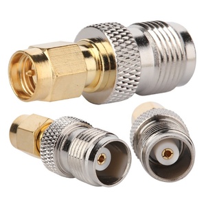 Adaptador Coaxial RF SMA a TNC <span class=keywords><strong>de</strong></span> Latón Chapado en Oro <span class=keywords><strong>de</strong></span> 50 Ohmios, Macho a Hembra, para Comunicación Inalámbrica <span class=keywords><strong>de</strong></span> Alta Frecuencia 0-3GHz, Recto - Product Image 3