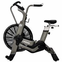 Vélo d'air commercial haut de gamme avec console numérique pour suivre la vitesse, le temps, les calories et la fréquence cardiaque, résistance du ventilateur, pour utilisation en salle de sport