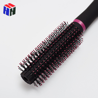 Ensemble de brosses à cheveux ioniques professionnelles personnalisées de bonne qualité, en nylon doux, démêlantes, portables, pour cheveux bouclés et raides