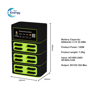 Wholesale Branded Promotional Items 120W Fast Charge Power Banks Power Station Usb <b>C</b> Portable DXW-A12 Shared Power Bank With Qui - Product Image 1