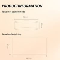 Serviettes de bain compressées sur mesure pour spa, fournitures de spa en marque privée, serviettes compressées jetables surdimensionnées