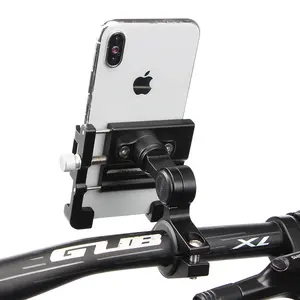 GUB PLUS18 Bicycle Motorcycle Phone Holder One key adjust Aluminum Bike Handlebar Mount Waterproof Phone Case Mobile Phone Mount