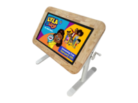 Table d'apprentissage et de jeu intelligente Polikids avec écran tactile LED, Wi-Fi intégré, design portable - Grande table d'apprentissage interactive