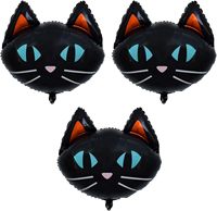 Lot de 3 ballons en aluminium pour Halloween : araignées, squelettes, citrouilles, chauves-souris, sorcières, momies, fantômes – Kit d'arche de décoration pour fête d'anniversaire