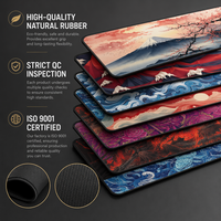 Custom Rubber Mousepad XXL Gaming Desk Mat Waterproof Polyester Fabric Gaming Pad Sublimation Mouse Pad Customizable Mouse Mat