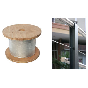 Câble en acier inoxydable de qualité <span class=keywords><strong>marine</strong></span> à haute résistance à la traction 7x19 <span class=keywords><strong>INOX</strong></span> <span class=keywords><strong>A4</strong></span> SUS 304 316 avec prix de gros - Product Image 3