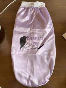 Custom Logo <b>Extra</b> Xl <b>Large</b> Jumbo Headband Long Braid Elastic Band En Satin Silk Sublimation Bonnet - Product Image 4