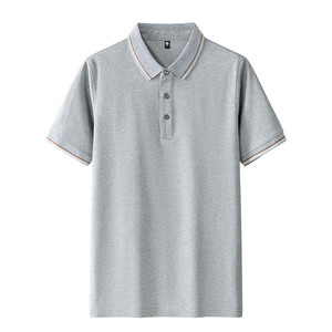 Polo Shirt Quick Dry Solid Color Short Sleeve Polyester Men Women Daily Wear - Product Image 1