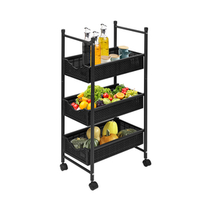 Manufacturer Promotional Product Three Layer Iron Material Kitchen Storage Racks
