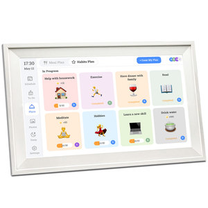 Lịch kỹ thuật số 15.6 inch với tùy chọn treo tường, kế hoạch màn hình cảm ứng <span class=keywords><strong>HD</strong></span>, đồng bộ hóa Wi-Fi, lập lịch có dây màu, lập kế hoạch bữa ăn - Product Image 2