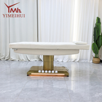 Table de massage réglable à 3 moteurs électriques, lit beauté pour esthéticienne, thérapie, spa, bien-être
