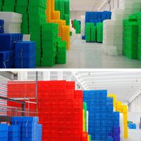 Boîte de transport en plastique perforé durable Duohui, personnalisable, pour livraison, robuste, écologique, multifonctionnelle