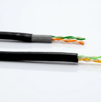 Câble Réseau LAN Cat5e FTP UTP 26AWG 4 Paires 8 Cœurs Cuivre CCA LSZH Ignifuge 305m 1000ft Câblage Commercial